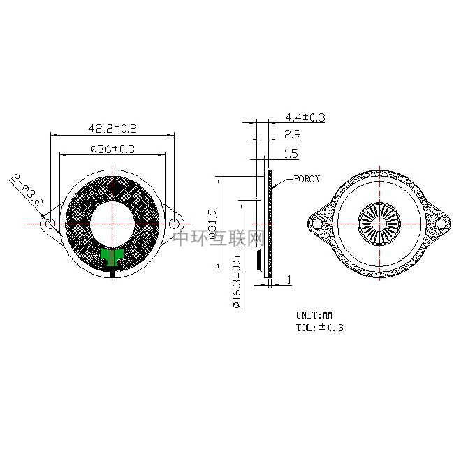 Features of the 36mm Mylar Speaker