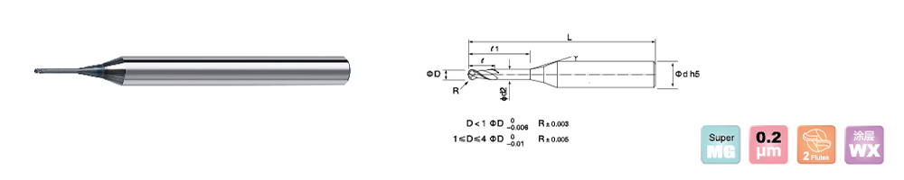 Carbide Ball Nose End Mills drawing Carbide Ball Nose End Mills drawing