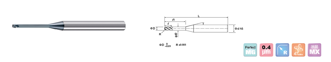 Corner Radius End Mills Drawing Corner Radius End Mills Drawing